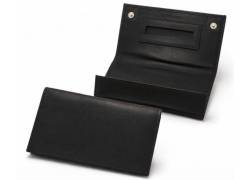 Mario Rossi Genuine Leather Cigarette Case - Large Envelope Black (099-06BK)