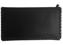 Mario Rossi Genuine Leather Tobacco Case - Large Black for Tobacco Pouch (2724-02BK)