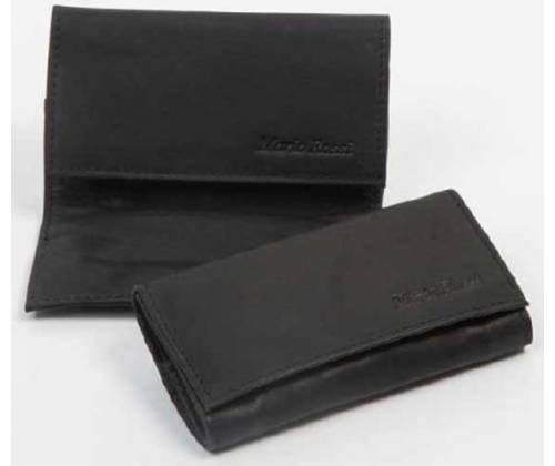 Mario Rossi Καπνοθήκη Γνήσιο Δέρμα - Μικρή Φάκελος Μαύρο (324-06BK) - Τιμή: 17,80€
