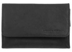 Mario Rossi Καπνοθήκη Γνήσιο Δέρμα - Μικρή Πουγκί Μαύρο (325-06BK)