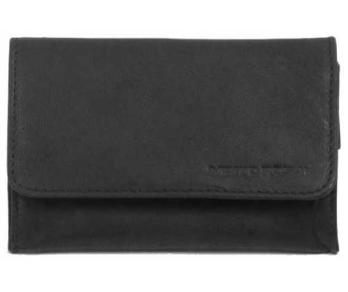 Mario Rossi Καπνοθήκη Γνήσιο Δέρμα - Μικρή Πουγκί Μαύρο (325-06BK) - Τιμή: 18,80€