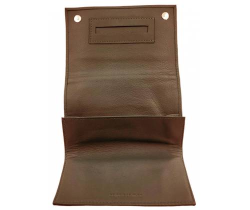 Mario Rossi Καπνοθήκη Τεχνόδερμα Eco - Μεγάλη Καφέ για Σακουλάκι Καπνού (099ΒR-Eco) - Τιμή: 9,50€