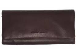 Mario Rossi Καπνοθήκη Τεχνόδερμα Eco - Μεγάλη Καφέ Σκούρο για Σακουλάκι Καπνού (2681BR-Eco)