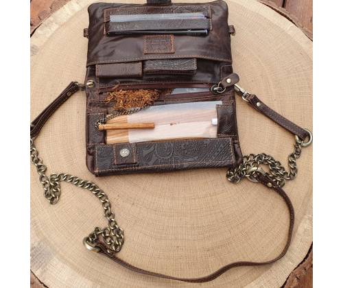 Original Kavatza Πορτοφόλι - Καπνοθήκη Γνήσιο Δέρμα PWS12 «Ethnic» με φωτάκια LED - Αυθεντικό Προϊόν - Τιμή: 160,00€