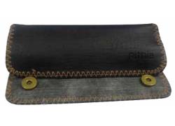 Πυθία Καπνοθήκη Δίχρωμη με Κούμπωμα | Μαύρο-Γκρι