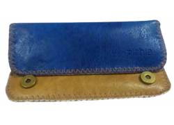 Πυθία Καπνοθήκη Δίχρωμη με Κούμπωμα | Blue-Sand