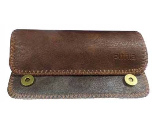 Πυθία Καπνοθήκη Δίχρωμη με Κούμπωμα | Καφέ-Καφέ - Τιμή: 8,90€