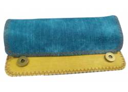 Πυθία Καπνοθήκη Δίχρωμη με Κούμπωμα | Veraman-Κίτρινο