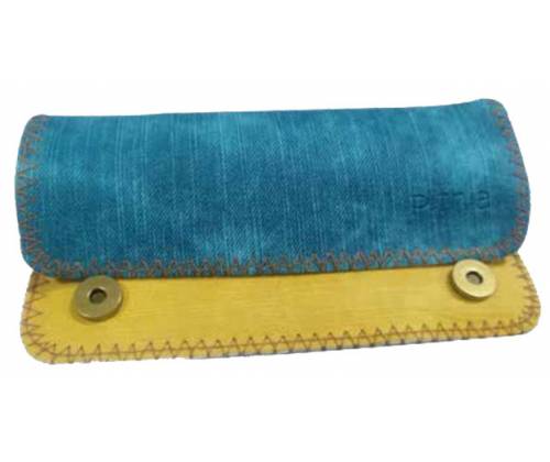 Πυθία Καπνοθήκη Δίχρωμη με Κούμπωμα | Veraman-Κίτρινο - Τιμή: 8,90€