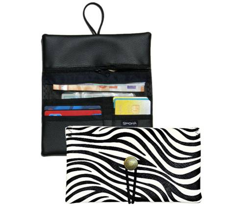 Simona Πολυμορφική Καπνοθήκη - Πορτοφόλι 3 σε 1 - Ζέβρα - Τιμή: 13,90€