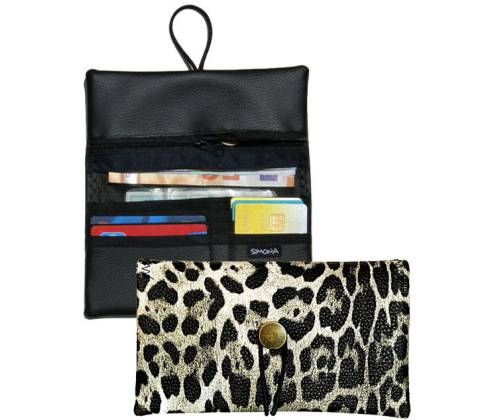 Simona Πολυμορφική Καπνοθήκη - Πορτοφόλι 3 σε 1 - Λεοπάρ Γκρι - Τιμή: 13,90€