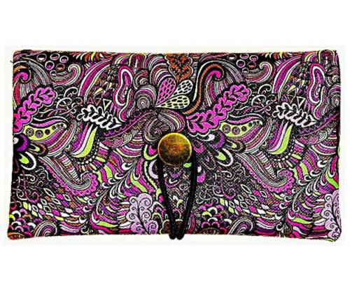 Simona Πολυμορφική Καπνοθήκη - Πορτοφόλι 3 σε 1 - Μωβ Φύλλα - Τιμή: 13,90€