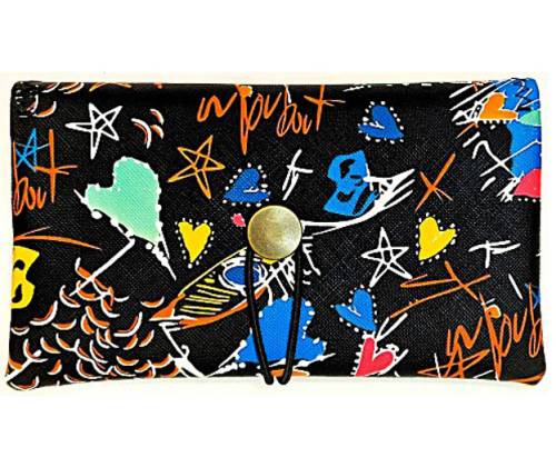 Simona Πολυμορφική Καπνοθήκη - Πορτοφόλι 3 σε 1 - Αστέρια και Καρδούλες - Τιμή: 13,90€