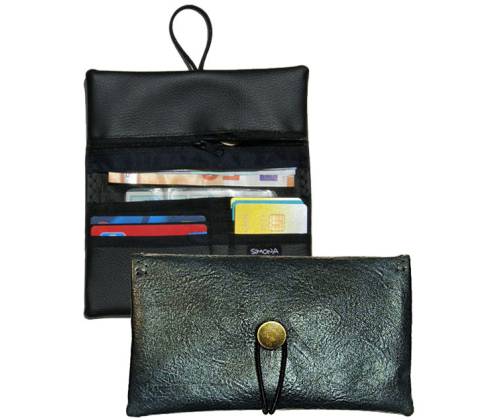 Simona Πολυμορφική Καπνοθήκη - Πορτοφόλι 3 σε 1 - Μπλε Πετρόλ - Τιμή: 13,90€