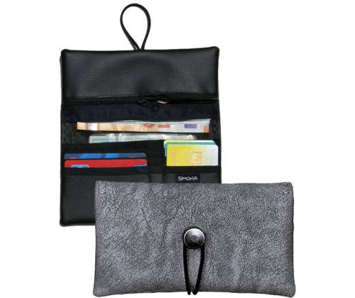 Simona Πολυμορφική Καπνοθήκη - Πορτοφόλι 3 σε 1 - Γκρι Πάγου - Τιμή: 13,90€