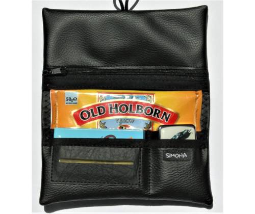 Simona Χειροποίητη Καπνοθήκη Maxi - Καφέ Σαμουά - Τιμή: 12,50€