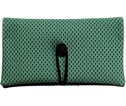 Simona Handmade Faux Leather Tobacco Case - Olive Pique -  Price: 11,00€