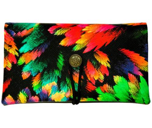 Simona Handmade Tobacco Case - Multicolored Leaves -  Price: 11,00€