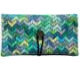 Simona Handmade Faux Leather Tobacco Case - Zig Zag Blue Light -  Price: 11,00€