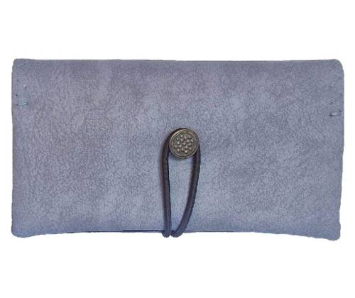 Simona Handmade Faux Leather Tobacco Case - Ice Grey - Price: 11,00€