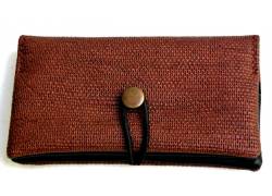 Simona Handmade Tobacco Case Faux Leather - Brown Straw