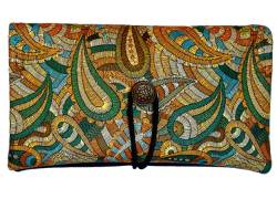 Simona Handmade Faux Leather Tobacco Case - Autumn Lahouri
