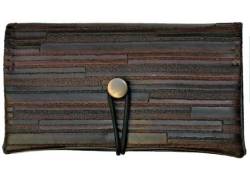 Simona Handmade Tobacco Case Brown Stripes