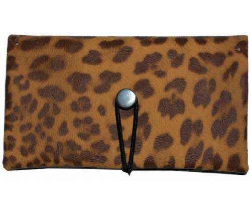 Simona Πολυμορφική Καπνοθήκη - Πορτοφόλι 3 σε 1 - Λεοπάρ Καφέ - Τιμή: 13,90€