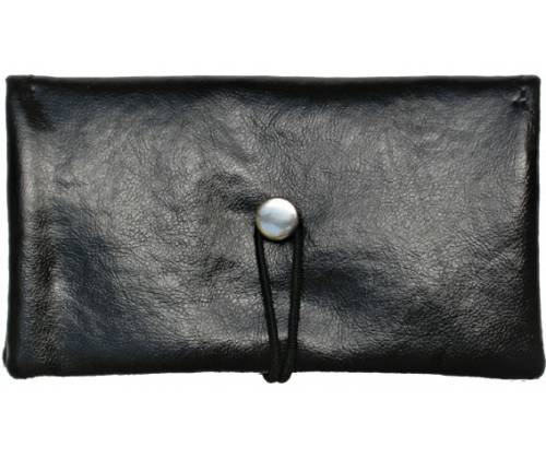 Simona Πολυμορφική Καπνοθήκη - Πορτοφόλι 3 σε 1 - Μαύρο Σατινέ - Τιμή: 13,90€