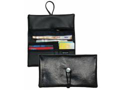 Simona Πολυμορφική Καπνοθήκη - Πορτοφόλι 3 σε 1 - Μαύρο Σατινέ