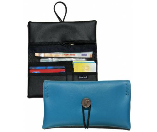Simona Πολυμορφική Καπνοθήκη - Πορτοφόλι 3 σε 1 - Τυρκουάζ - Τιμή: 13,90€