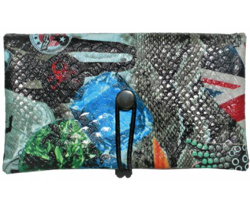 Simona Πολυμορφική Καπνοθήκη - Πορτοφόλι 3 σε 1 - Φίδι Σημαία - Τιμή: 13,90€