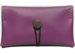 Simona Handmade Faux Leather Tobacco Case - Lilac