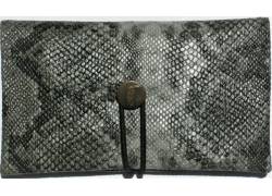 Simona Handmade Snakeskin Tobacco Case Grey