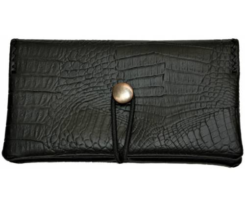 Simona Handmade Cork Tobacco Case - Black Crocodile -  Price: 11,00€