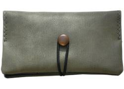 Simona Handmade Tobacco Case - Gray Chamois