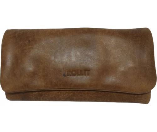 Καπνοθήκη Δέρμα Roll It - Μεγάλη Καφέ -  Price: 22,00€