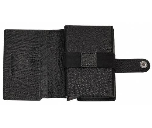 Zippo Καρτοθήκη Δερμάτινη με Μηχανισμό Slide για Κάρτες - Μαύρο (2007074) - Τιμή: 38,00€