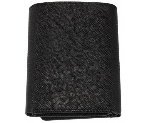 Zippo Πορτοφόλι Ανδρικό Δερμάτινο Saffiano Tri-Fold - Μαύρο (2007075) - Τιμή: 38,00€