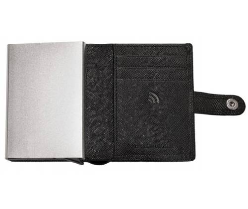 Zippo Πορτοφόλι Ανδρικό Δερμάτινο με Μηχανισμό Slide για Κάρτες - Μαύρο Slim (2007083) - Τιμή: 38,00€