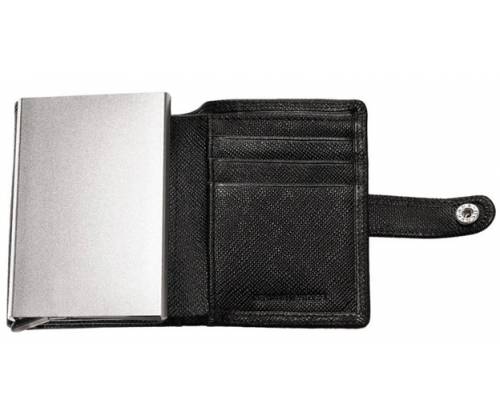 Zippo Πορτοφόλι Ανδρικό Δερμάτινο με Μηχανισμό Slide για Κάρτες - Μαύρο (2007084) - Τιμή: 39,90€