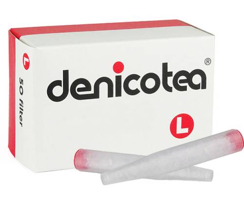 Denicotea Ανταλλακτικά Φίλτρα Πίπας 8mm - Long  (Μήκος 55mm) - 50τεμ. - Τιμή: 11,80€