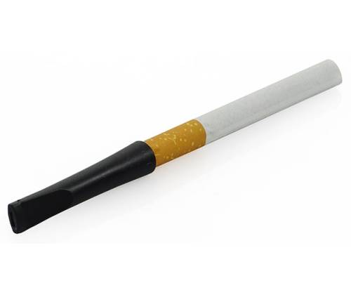 Denicotea Denitip Disposable Cigarette Pipe Regular 8mm Black - Length 6cm - Price: 2,95€