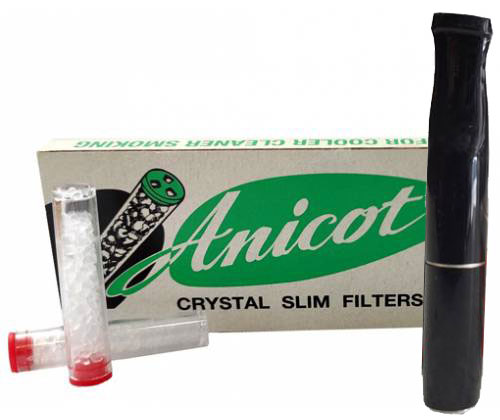 Πίπα Τσιγάρου Luxor Anicot Μαύρο Για Regular 8mm Τσιγάρα - Τιμή: 14,90€