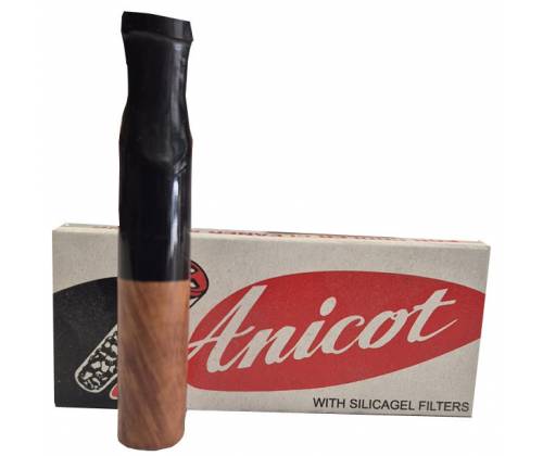 Luxor Anicot Brown-Black Cigarette Pipe For Regular 8mm Cigarettes -  Price: 14,90€