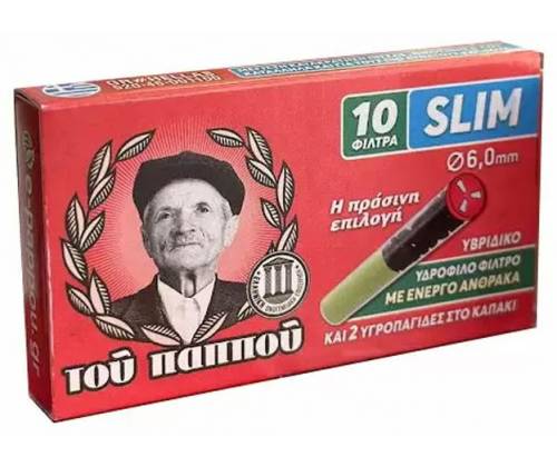 20x Ανταλλακτικά Φιλτράκια του Παππού 6mm με Υδρόφιλο Φίλτρο και Ενεργό Ανθρακα (46001-100) - Τιμή: 22,50€