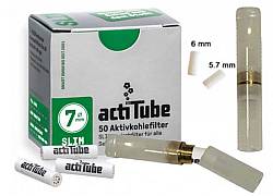 Πίπα Τσιγάρου GG Ακρυλική για Φίλτρο ActiTube 7mm - Extra Slim 5.7mm - Slim 6mm - Μπεζ Διάφανο