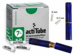 Πίπα Τσιγάρου GG Ακρυλική για Φίλτρο ActiTube 7mm - Extra Slim 5.7mm - Slim 6mm - Μπλε