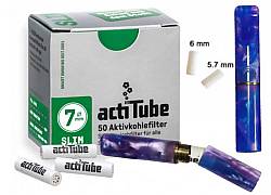 Πίπα Τσιγάρου GG Ακρυλική για Φίλτρο ActiTube 7mm - Extra Slim 5.7mm - Slim 6mm - Μπλε Μωβ