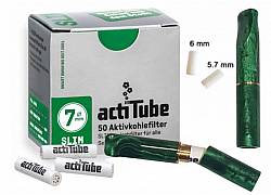 Πίπα Τσιγάρου GG Ακρυλική για Φίλτρο ActiTube 7mm - Extra Slim 5.7mm - Slim 6mm - Πράσινο